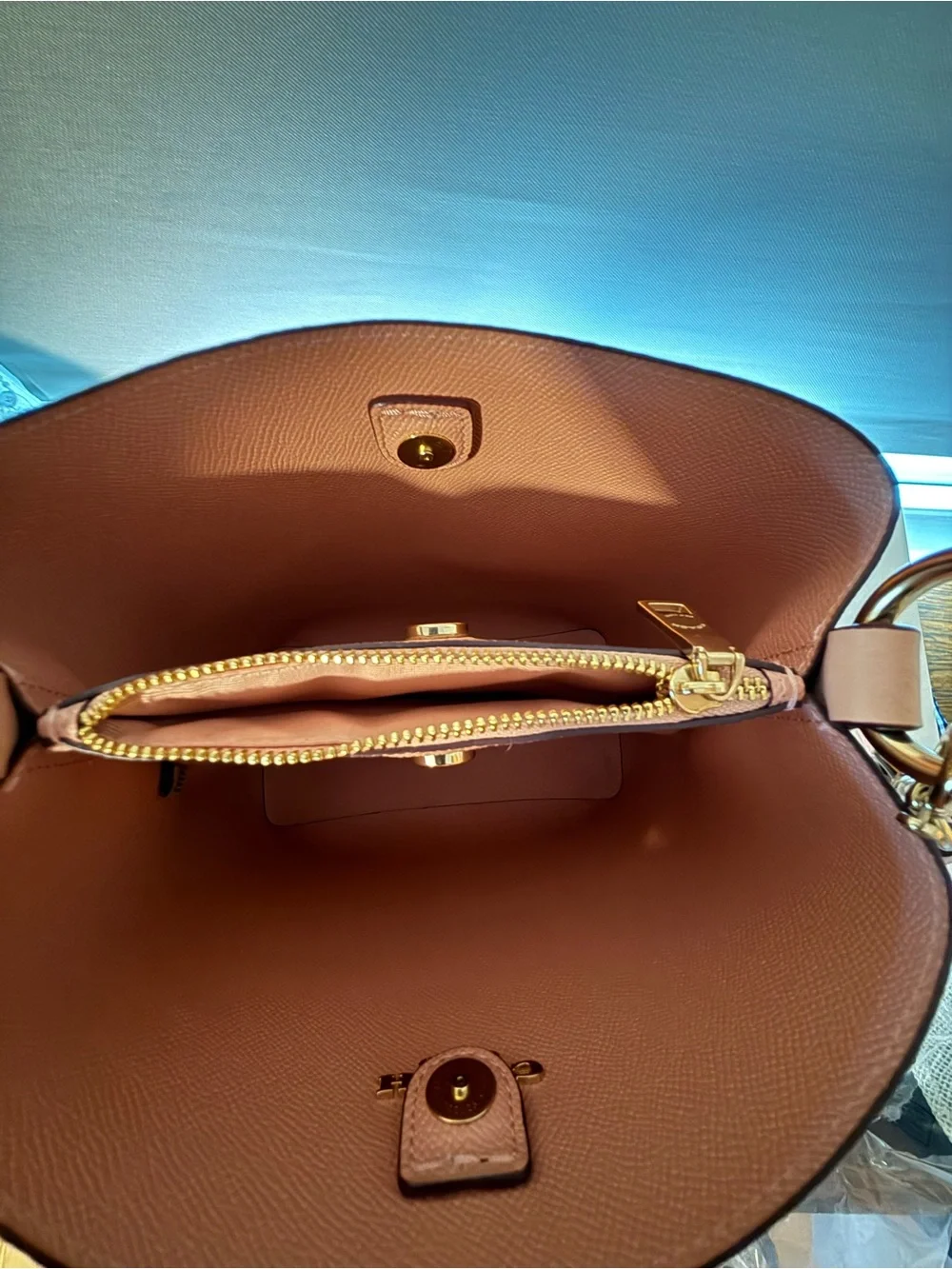 Coach Signature Canvas Black and Brown Bucket Bag